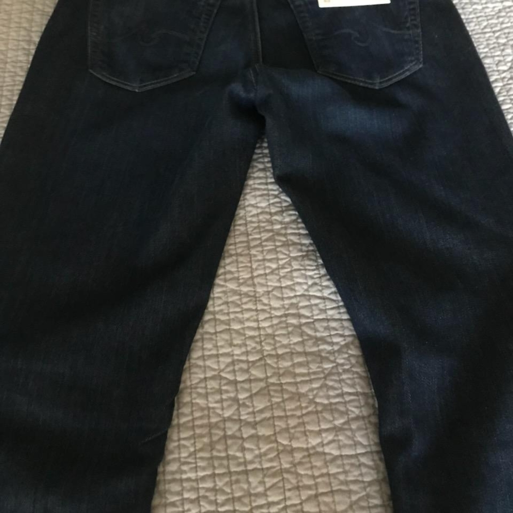 AG Adriano Goldschmied Women's Size 28  Dark Blue Straight Jeans Nwt - Picture 3 of 3